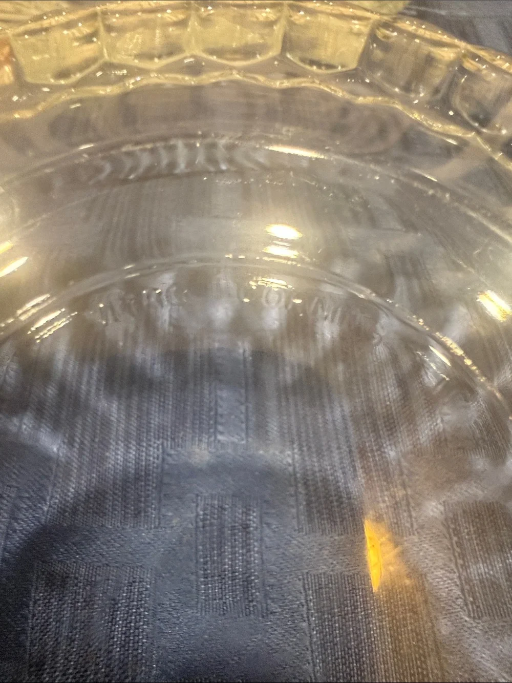 Vitro Corning Clear Pressed Glass Serving Bowls Set of five